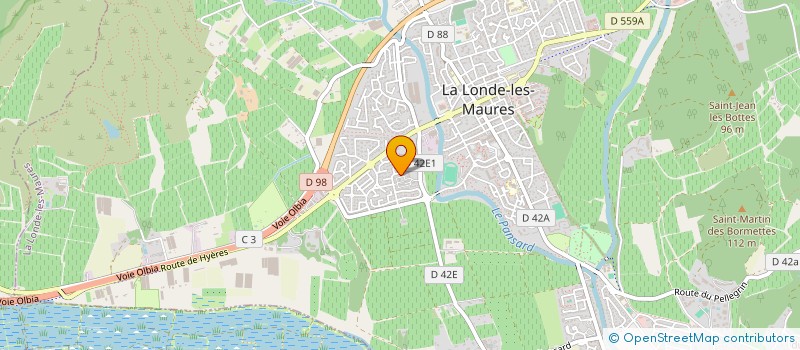 localisation de l'entreprise HOLDING SACCAZES  LA LONDE-LES-MAURES