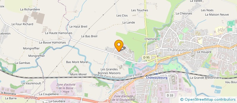 localisation de l'entreprise HOLDING SAESA à CHATEAUBOURG