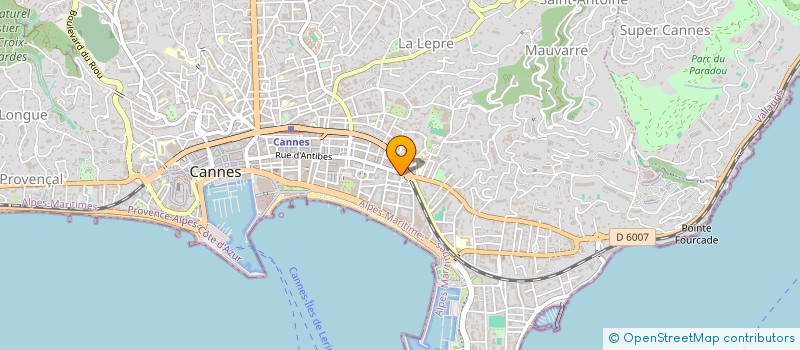 localisation de l'entreprise HOLDING SAGEC à CANNES