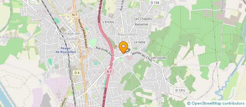 localisation de l'entreprise HOLDING SAIL  ROUSSILLON