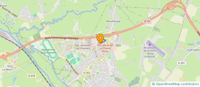 localisation de l'entreprise HOLDING SAINT AUBIN  PARAY LE MONIAL