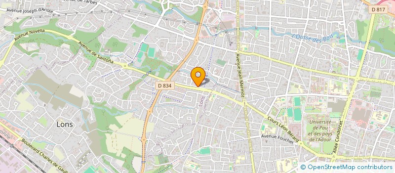 localisation de l'entreprise HOLDING SAINT CHRISTAU à LONS