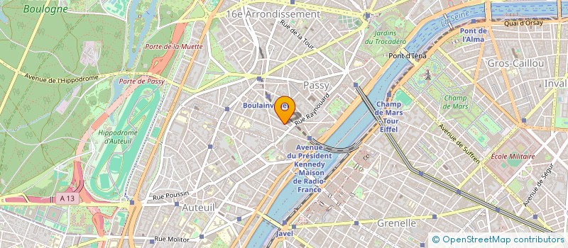 localisation de l'entreprise HOLDING SAINT HONORE CHR  PARIS