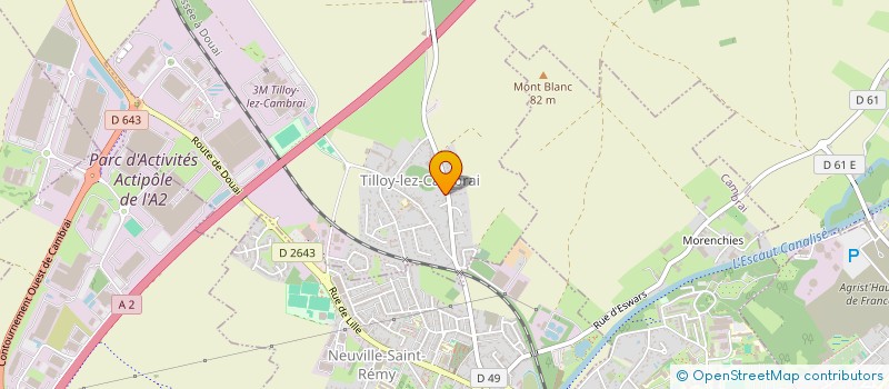 localisation de l'entreprise HOLDING SAINT JACQUES  TILLOY-LEZ-CAMBRAI