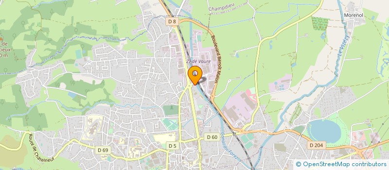 localisation de l'entreprise HOLDING SAISONS VERTES  MONTBRISON