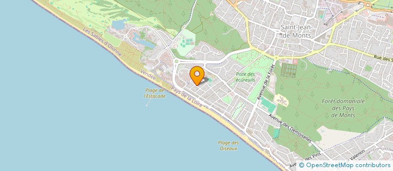 localisation de l'entreprise HOLDING SAITOVIC  SAINT-JEAN-DE-MONTS