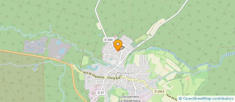 localisation de l'entreprise HOLDING SAJ ONE  SOUFFLENHEIM