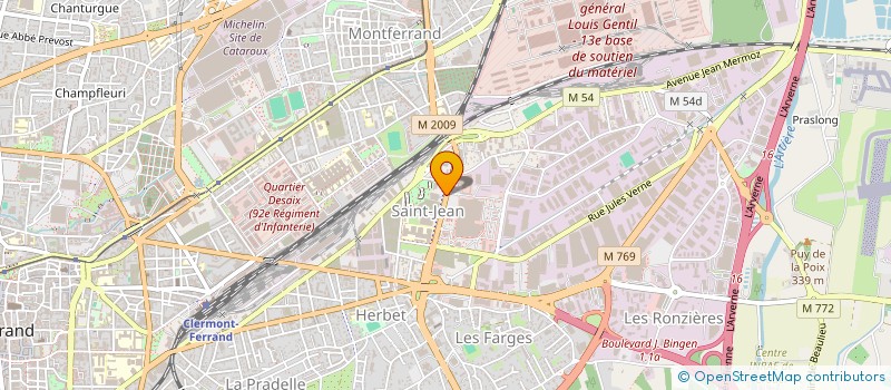 localisation de l'entreprise HOLDING SALI  CLERMONT-FERRAND