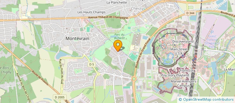 localisation de l'entreprise HOLDING SANCHEZ  MONTEVRAIN