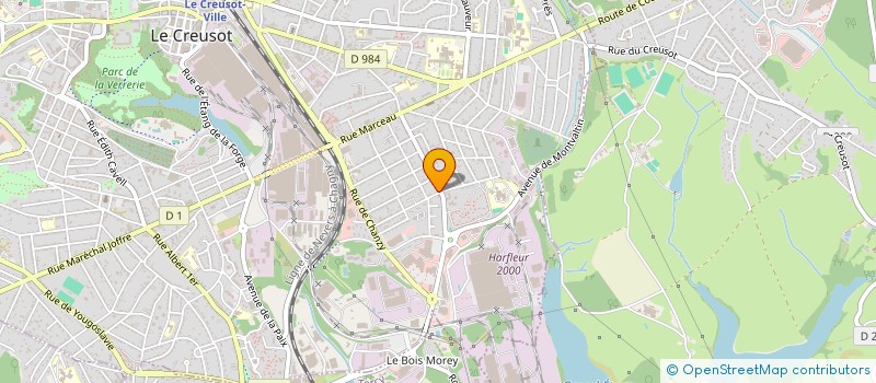 localisation de l'entreprise HOLDING SANIS  LE CREUSOT