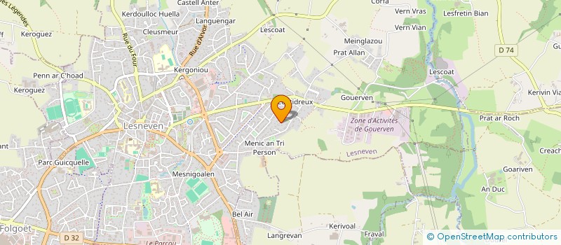 localisation de l'entreprise HOLDING SAROJO  LESNEVEN