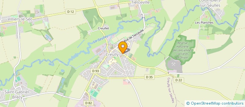 localisation de l'entreprise HOLDING SARTORIO  CREULLY SUR SEULLES