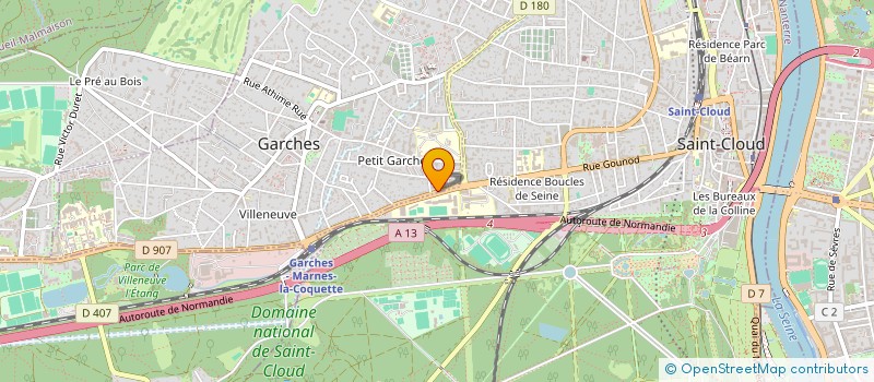 localisation de l'entreprise HOLDING SAS PAM à GARCHES