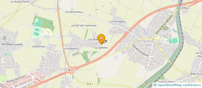 localisation de l'entreprise HOLDING SAUJON  DOMPIERRE-SUR-MER