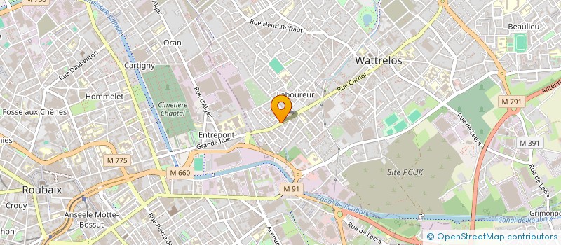 localisation de l'entreprise HOLDING SAURO  WATTRELOS