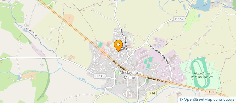 localisation de l'entreprise HOLDING SAVINA  MESLAY-DU-MAINE