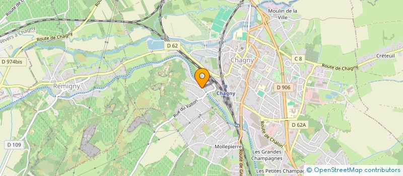 localisation de l'entreprise HOLDING SB à CHAGNY