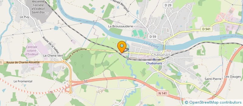 localisation de l'entreprise HOLDING SC AUTO  CHABANAIS