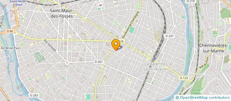 localisation de l'entreprise HOLDING SCQ à SAINT-MAUR-DES-FOSSES