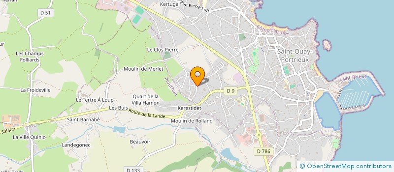 localisation de l'entreprise HOLDING SCS  SAINT-QUAY-PORTRIEUX