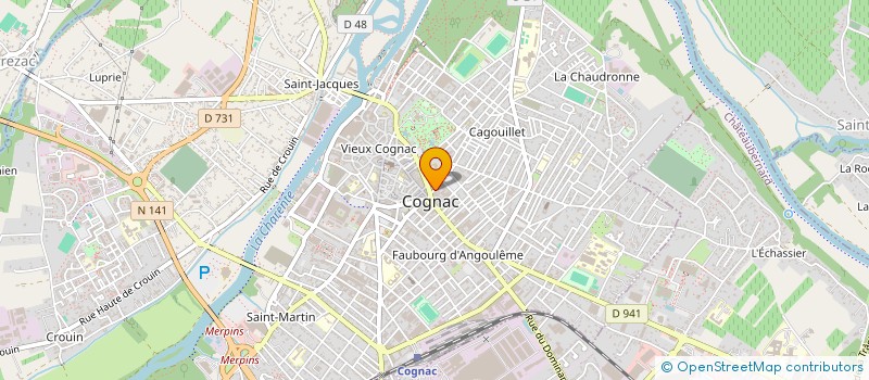 localisation de l'entreprise HOLDING SDTAP à COGNAC