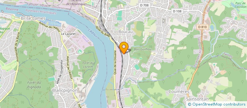 localisation de l'entreprise HOLDING SE  BOUCAU