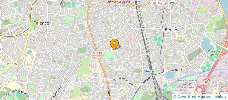localisation de l'entreprise HOLDING SEDZE-HOO à BEGLES