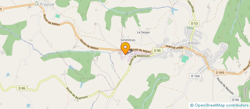 localisation de l'entreprise HOLDING SERRES ET FILS  ALBAN