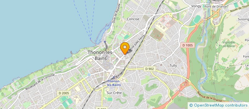 localisation de l'entreprise HOLDING SETEL à THONON-LES-BAINS
