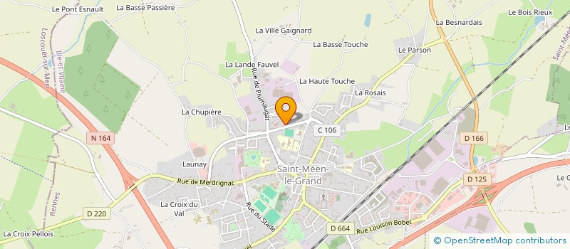 localisation de l'entreprise HOLDING SEVEGRAND  SAINT-MEEN-LE-GRAND