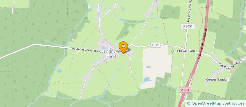 localisation de l'entreprise HOLDING SEVERINE FILAINE  SEVIGNY-LA-FORET