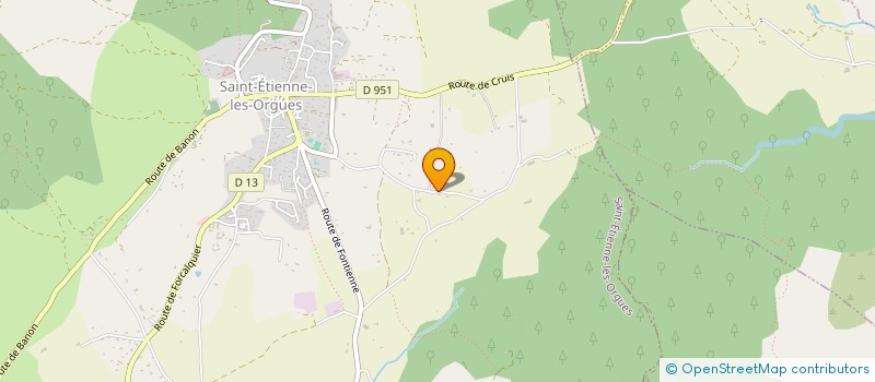 localisation de l'entreprise HOLDING SF  SAINT-ETIENNE-LES-ORGUES