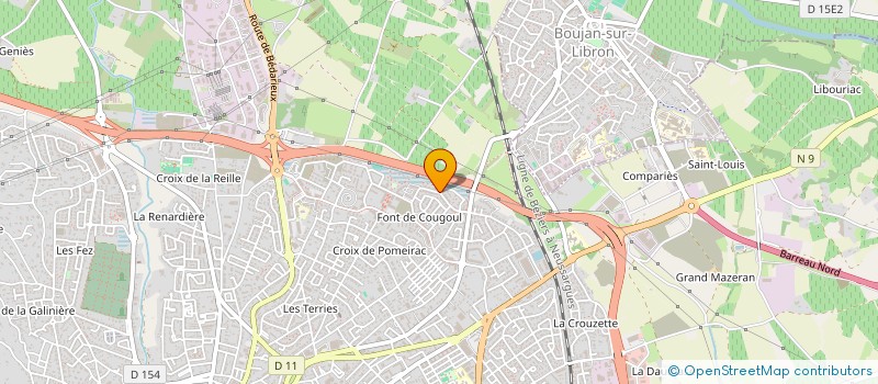 localisation de l'entreprise HOLDING SF1 à BEZIERS