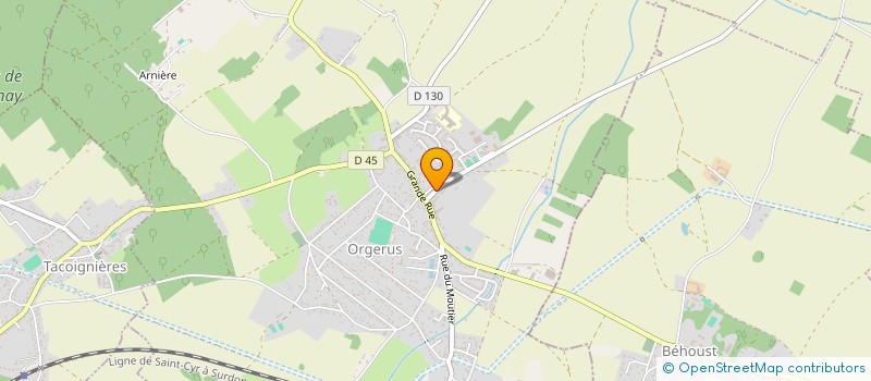 localisation de l'entreprise HOLDING SFMA  ORGERUS