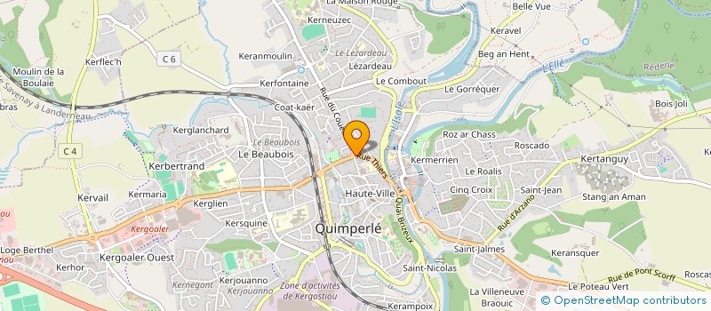 localisation de l'entreprise HOLDING SHAPARE à QUIMPERLE