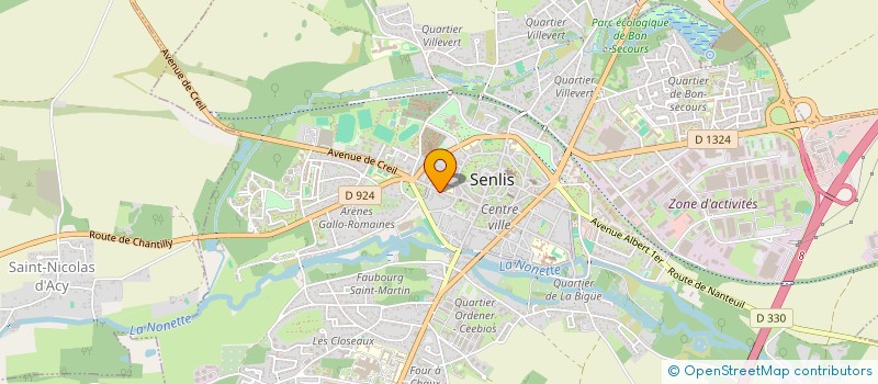 localisation de l'entreprise HOLDING SILBERBERG  SENLIS