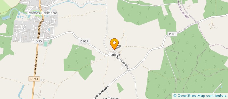 localisation de l'entreprise HOLDING SILLAS  ROCHES-PREMARIE-ANDILLE