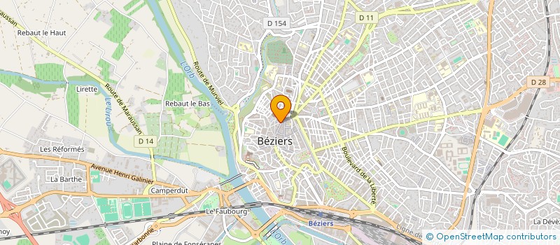 localisation de l'entreprise HOLDING SILVA  BEZIERS