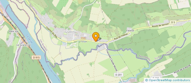 localisation de l'entreprise HOLDING SILVA  GIVERNY