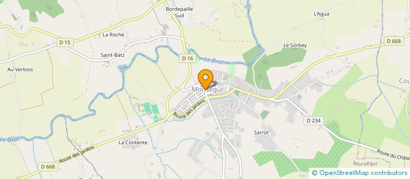 localisation de l'entreprise HOLDING SIMON  MONSEGUR