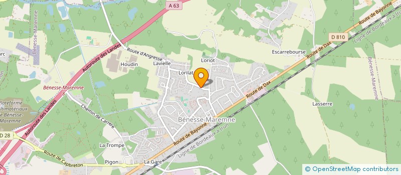 localisation de l'entreprise HOLDING SINICO  BENESSE-MAREMNE