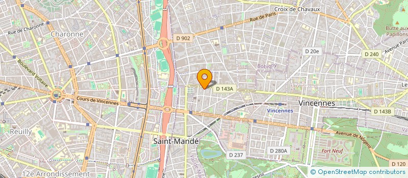 localisation de l'entreprise HOLDING SIRUMA à VINCENNES