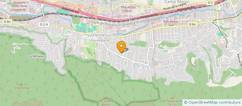 localisation de l'entreprise HOLDING SJS  LA PENNE-SUR-HUVEAUNE