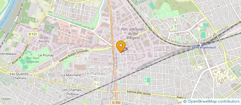 localisation de l'entreprise HOLDING SL MANAGEMENT  ARGENTEUIL