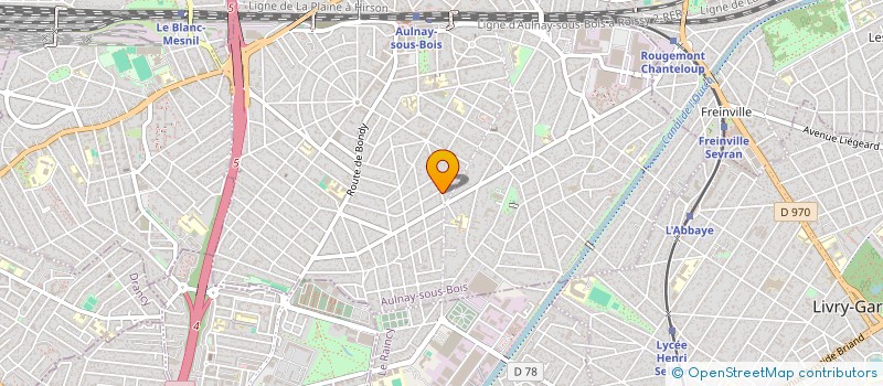 localisation de l'entreprise HOLDING SLA  AULNAY-SOUS-BOIS