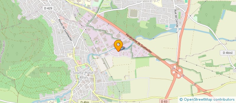 localisation de l'entreprise HOLDING SM  SOULTZ-HAUT-RHIN