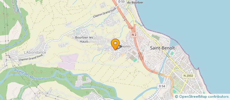 localisation de l'entreprise HOLDING SN  SAINT-BENOIT