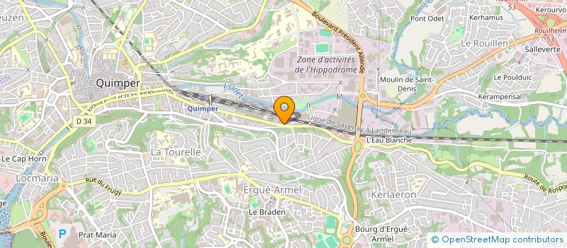 localisation de l'entreprise HOLDING SO à QUIMPER