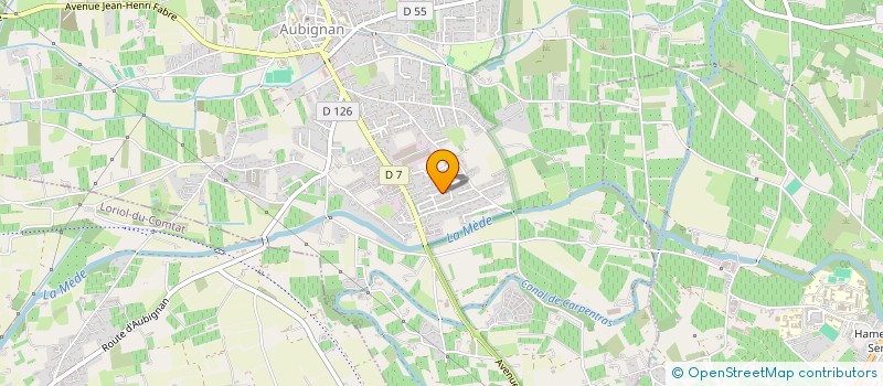 localisation de l'entreprise HOLDING SORGUE MATERIEL  AUBIGNAN