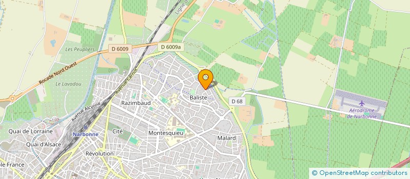 localisation de l'entreprise HOLDING SOULIER  NARBONNE